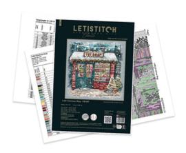 Borduurpatroon Christmas Shop - Leti Stitch     leti-l480