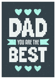 Diamond Dotz Greeting Card Best Dad - Needleart World    nw-ddg-013