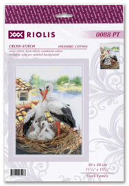 Borduurpakket Stork Family - RIOLIS   ri-pt0088