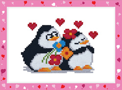 Diamond Painting Penguins in Love - Freyja Crystal    fc-alvs-010