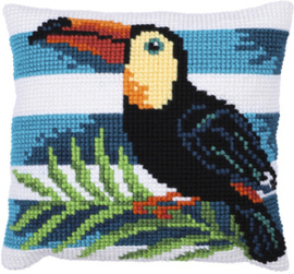 Kussen borduurpakket Toucan Journey - Needleart World   nw-lh09-022