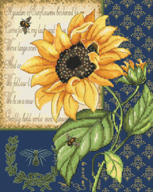 Borduurpakket Sunflower Melody - Leti Stitch  leti-0998
