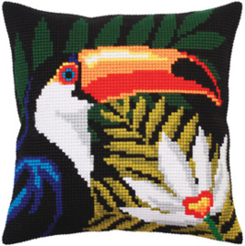 Kussen borduurpakket Night Jungle - Collection d'Art    cda-5302