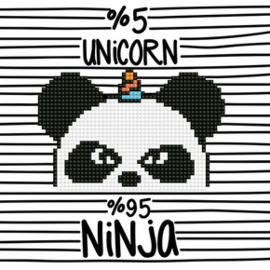 Diamond Art Ninja Panda-corn - Leisure Arts    la-das-50481