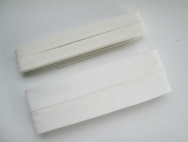 Dox Biaisband 12 mm en 20 mm.  Gebroken Wit kleurnr. 89