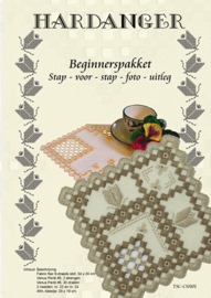 Hardanger Beginnerspakket 1 Beige - The Stitch Company      tsck-csh01a