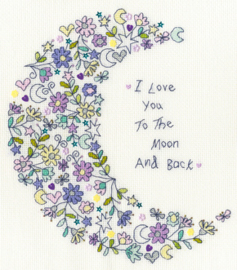 Borduurpakket Kim Anderson - Love You To The Moon - Bothy Threads    bt-xka22