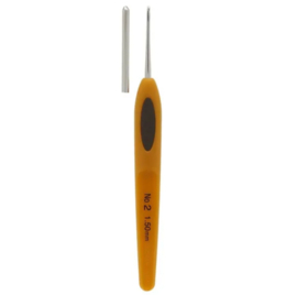 Clover Softgrip Touch haaknaald staal 1.50mm / CL 1021