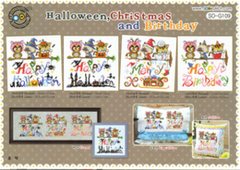 Borduurpatroon Halloween, Christmas & Birthday - Soda Stitch     so-g109