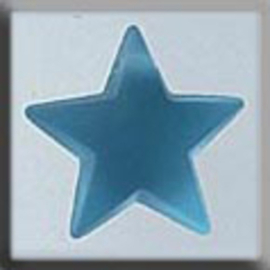 Glass Treasures Large Domed Star-Matte Aqua - Mill Hill   mh-12048