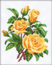 Borduurpakket Yellow Roses - RTO    rto-m00143
