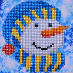 Diamond Dotz Snowman Cap Picture - Needleart World    nw-dd02-034