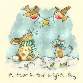 Borduurpakket Anita Jeram - Star in the bright sky - Bothy Threads    bt-xaj05