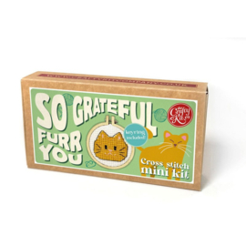 Borduurpakket Matchbox - So Grateful Furr You - ckc-mb-200
