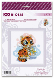 Borduurpakket Curious Little Tiger - RIOLIS  / ri-1976