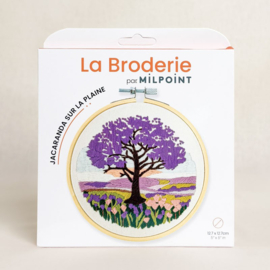 Vrij borduren pakket Jacaranda on the Plain - Milpoint     mil-e1-005k