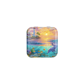 Dolphin Paradise Metallic Box - Leti Stitch    leti-25645