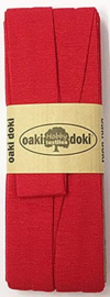 Oaki Doki Tricot de Luxe  / Jersey Biaisband / Rood 620
