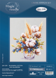 Borduurpakket Blooming Cotton and Blueberry - Magic Needle       ci-510-226