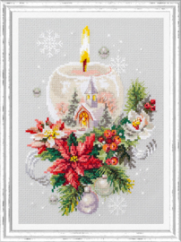 Borduurpakket Christmas Candle - Chudo Igla    ci-100-231