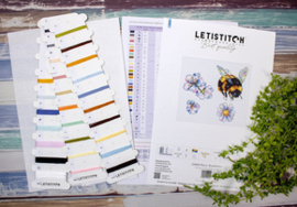 Borduurpakket Furry Bumblebee - Leti Stitch     leti-l8820