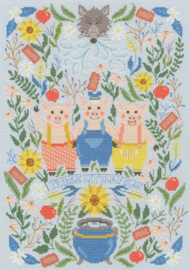 Borduurpakket Vesna Skornsek - Three Little Pigs - Bothy Threads    bt-xvs04