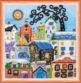 Kralen borduurpakket Bright Houses - Abris Art    aa-am-146
