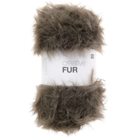 Rico Creative bont Fur  - 100g - 130m - 005 - Dark Khaki