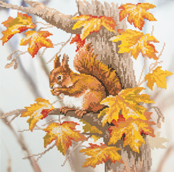 Diamond Painting Squirrel on a Branch - Freyja Crystal    fc-alvr-013-112