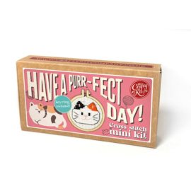 Borduurpakket Matchbox - Have a Purr-fect Day! - ckc-mb-201