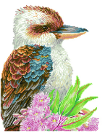 Diamond Dotz Kookaburra & Gum Blossom - Needleart World  nw-dd10-056