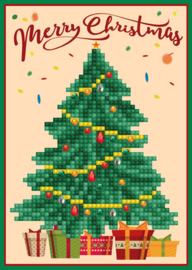 Diamond Dotz Greeting Card Merry Christmas Tree - Needleart World    nw-ddg-014