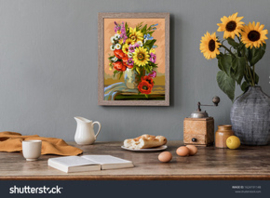 Schilderen op nummer Contrast - Collection d'Art  cda-pbn-b128