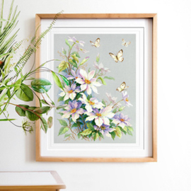 Borduurpakket Clematis - Chudo Igla    ci-100-062