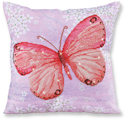 Diamond Dotz Kussen - Papillon Abricot - Needleart World    nw-dd16-007