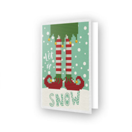 Diamond Dotz Greeting Card Let it Snow - Needleart World    nw-ddg-021
