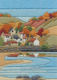 Platsteek pakket Long Stitch Seasons - Coastal Autumn - Derwentwater Designs     bt-dw14mls07