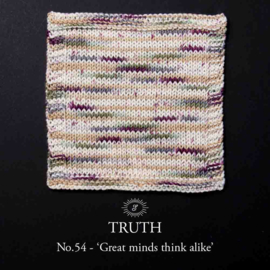 Simy's Truth SOCK 54 Great minds think alike  /  Beige Ecru Groen