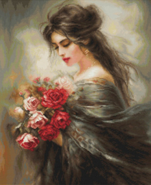 Petit Point borduurpakket Serene Beauty - Luca-S    ls-g703