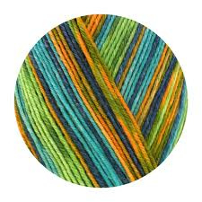 Opal Laubgeflüster 4-draads    11252 / blauw groen