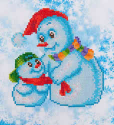 Diamond Dotz Snow Family - Needleart World    nw-dd03-014