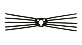 Snorharen voor dierenneuzen 63mm zwart / 21095 - 2