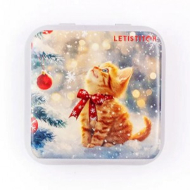 Merry Meow Metallic Box - Leti Stitch     leti-25638