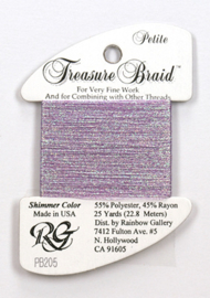 Petite Treasure Braid Pearl Amethyst - Rainbow Gallery      rg-pb205