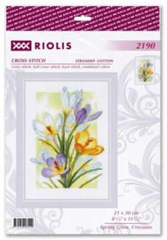 Borduurpakket Spring Glow - Crocuses - RIOLIS     ri-2190