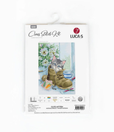 Borduurpakket Cute Kitten - Luca-S    ls-b2391