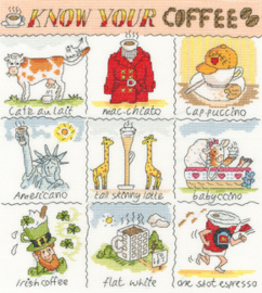 Borduurpakket Helen Smith - Know Your Coffee - Bothy Threads    bt-xhs17