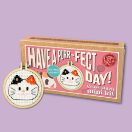 Borduurpakket Matchbox - Have a Purr-fect Day! - ckc-mb-201