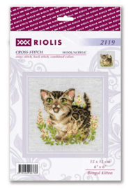 Borduurpakket Bengal Kitten - RIOLIS    ri-2119