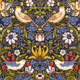 Borduurpakket William Morris - Strawberry Thief - Bothy Threads    bt-xac03